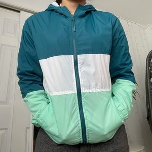 Colorful waterproof windbreaker jacket